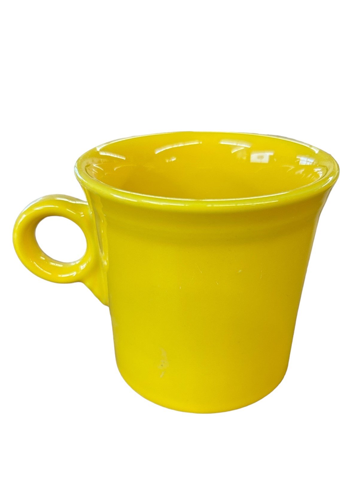 Fiesta - Daffodil Yellow Ring Handled Mug Homer Laughlin Ceramic Coffee Cup Tea