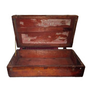 Leather Chest Vintage Collectible Antique Rustic Rare Storage