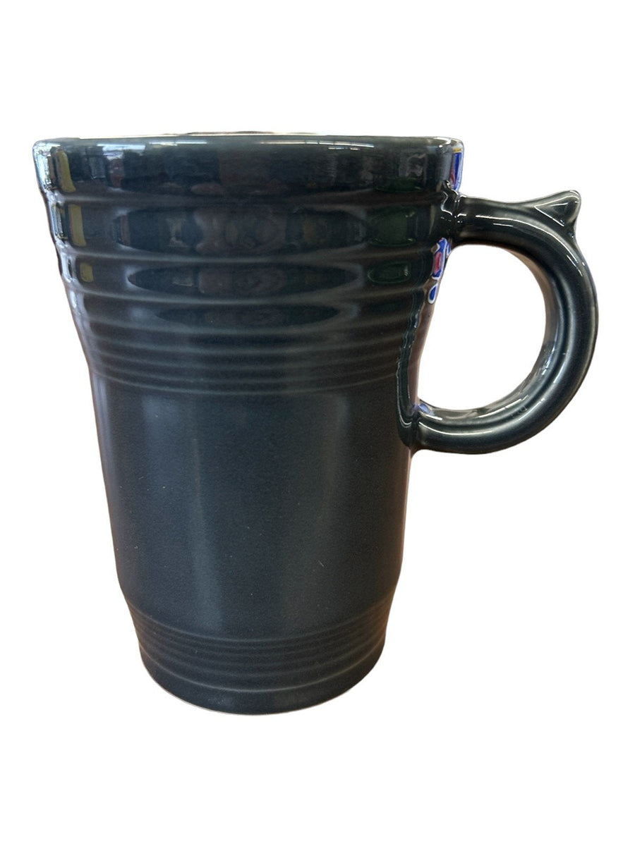 Fiesta - Slate Gray Grey Latte Mug Homer Laughlin Ceramic Coffee Tea Cup Kitchen