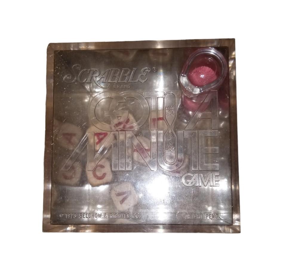 Scrabble Got A Minute Spelling Dice Game Vintage Collectible Nostalgic