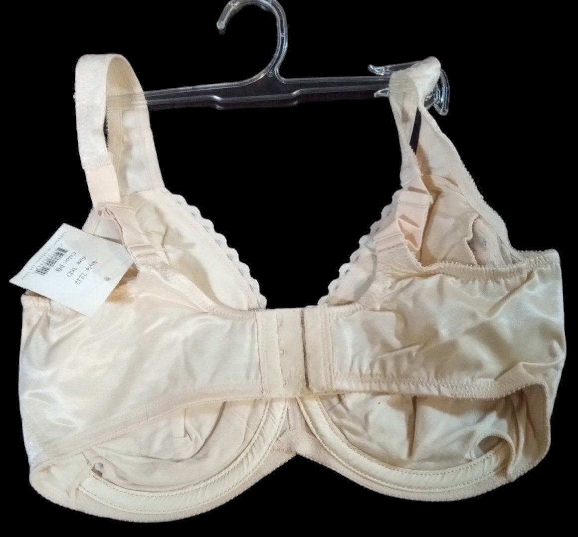 Amoena Bra Pearl Beige Style 2222 Size 36D New Lingerie Store w/ Tags