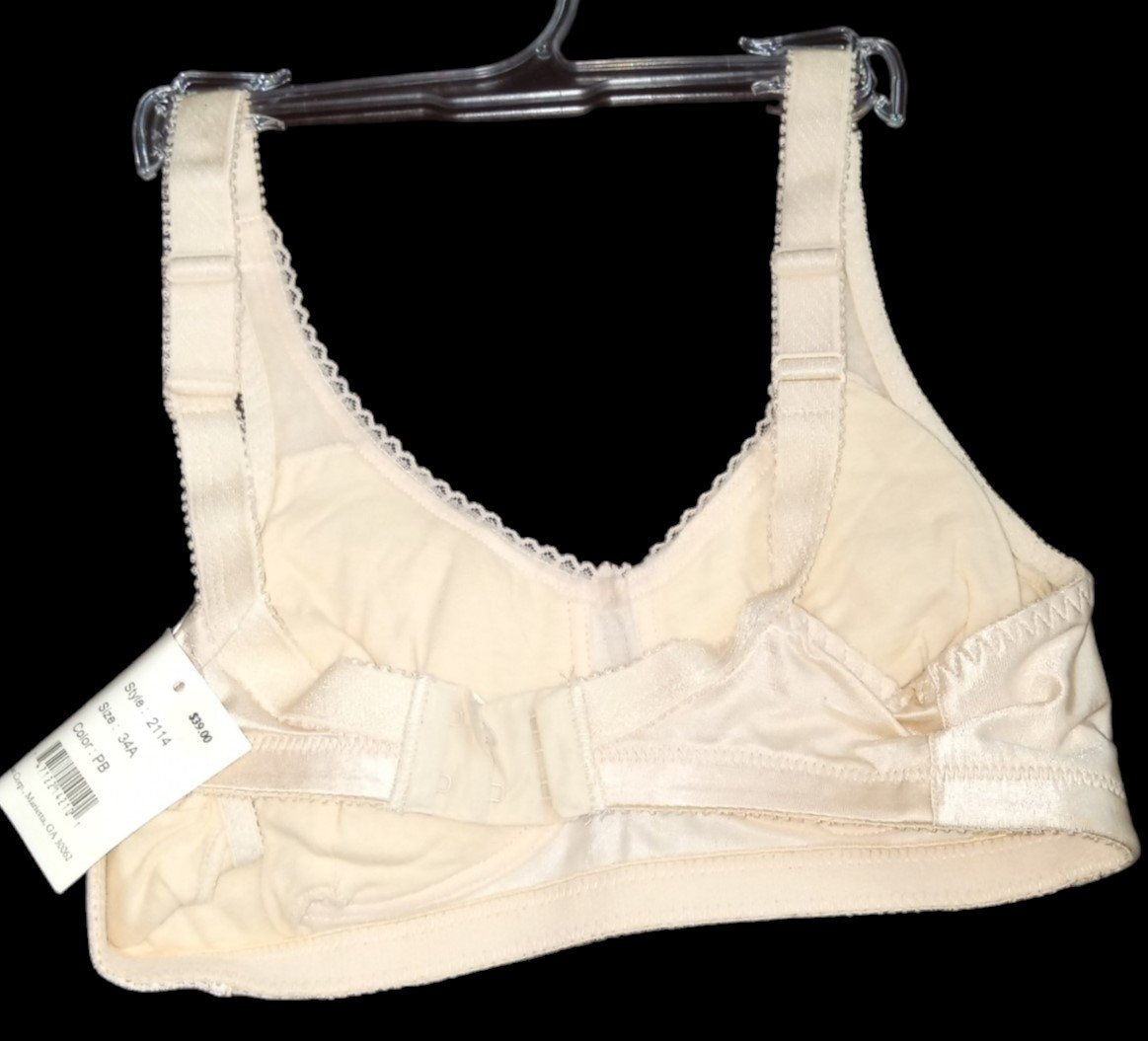 Amoena Bra Pearl Beige Style 2114 Size 34A New Lingerie Store w/ Tags