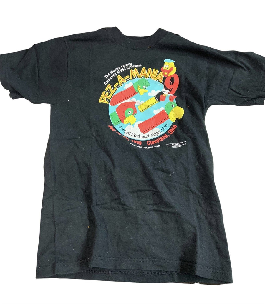 Pez-A-Mania Shirt 1989 Cleveland Ohio Pez Convention Size Small Graphic Tee