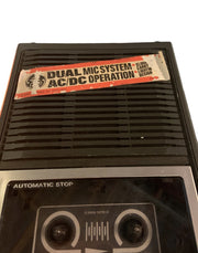 Cassette Tape Player General Electric Portable Recorder Dual Mic System 3-5090B