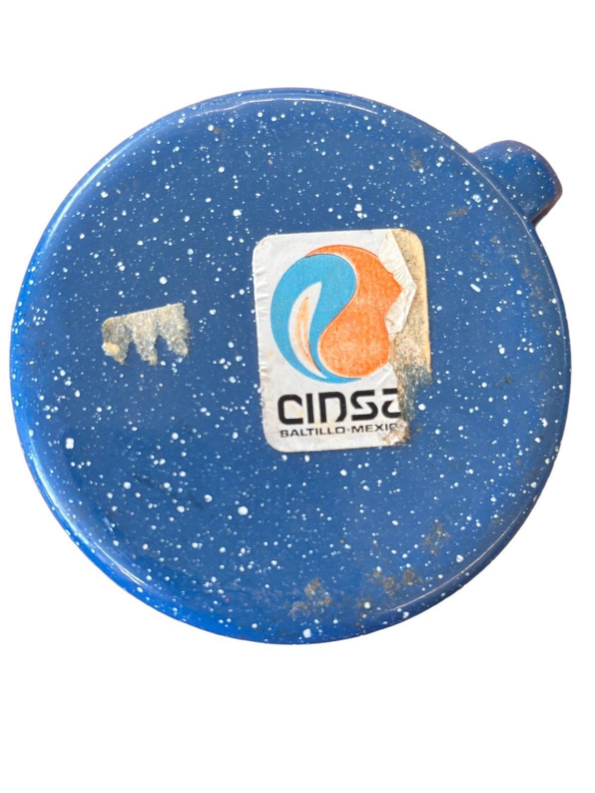 Cinso Baltillo-Mexico Blue with White Speckles Enamel Camping Set Vintage