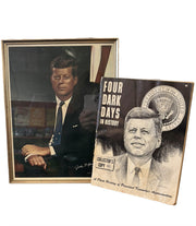 John F. Kennedy Portrait in Color and Four Dark Days in History Magazine