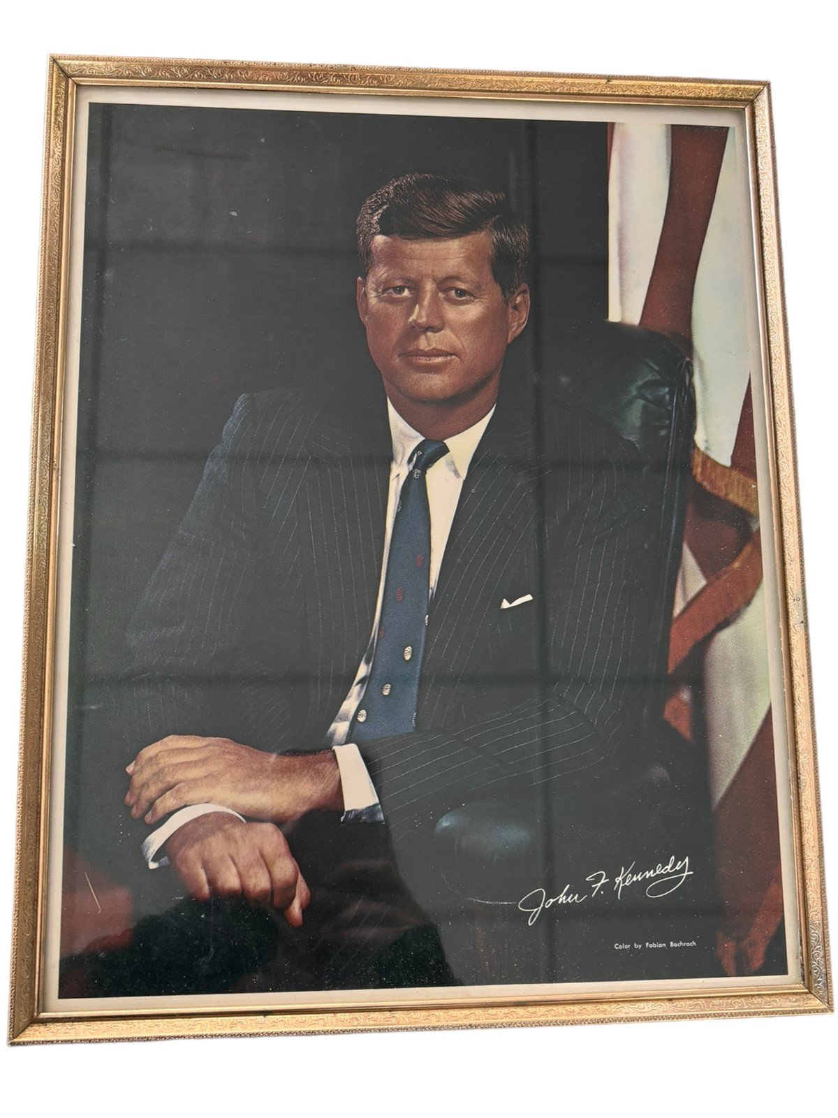 John F. Kennedy Portrait in Color and Four Dark Days in History Magazine