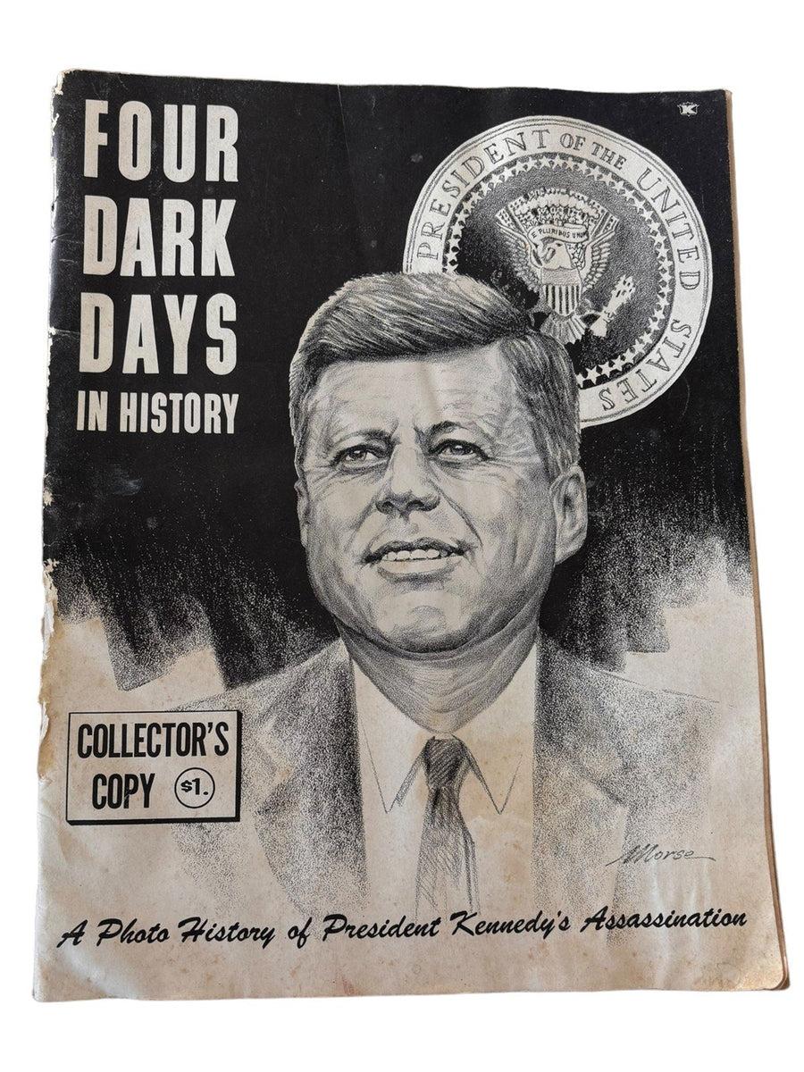 John F. Kennedy Portrait in Color and Four Dark Days in History Magazine