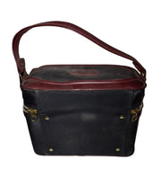 Sears Camera Bag Vintage Collectible Fashionable Black & Maroon Accessory