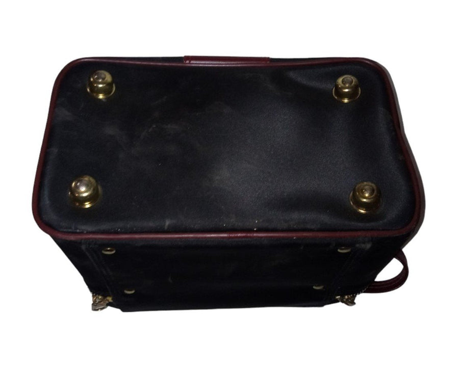 Sears Camera Bag Vintage Collectible Fashionable Black & Maroon Accessory