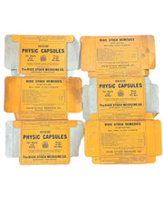 Dixie Physic Capsules The Dixie Stock Medicine Co. Marianna Arkansas Set of 6