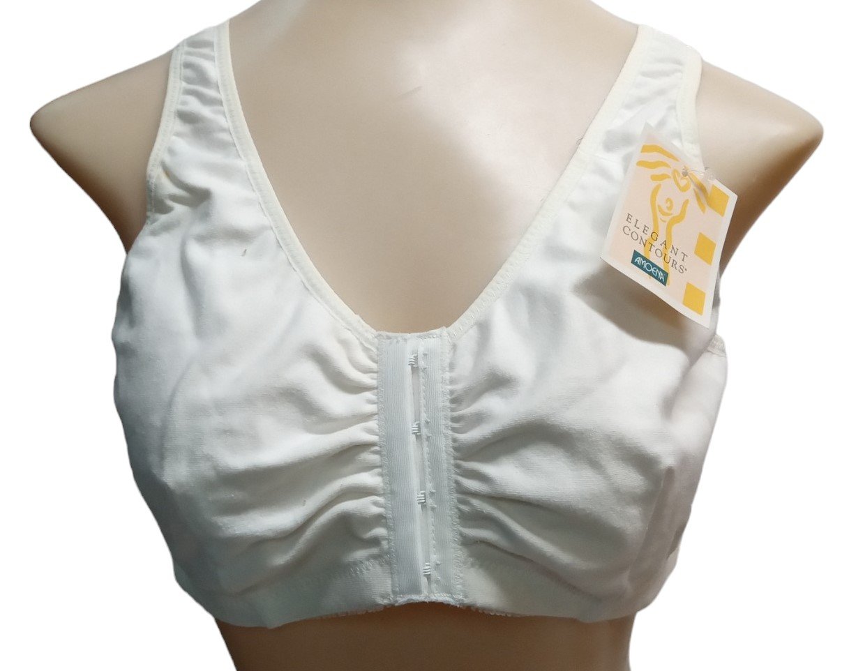 Amoena Bra White Style 2128 Size M-A/B New Lingerie Store w/ Tags
