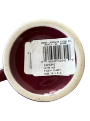 Fiesta - Claret Purple Latte Mug Ceramic Coffee Cup Homer Laughlin Kitchenware