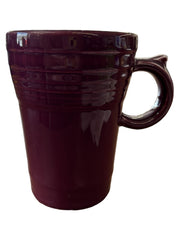 Fiesta - Claret Purple Latte Mug Ceramic Coffee Cup Homer Laughlin Kitchenware