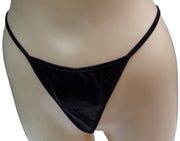 Shame on You G-String Style GS19 Size 6-7 S Black Nylon