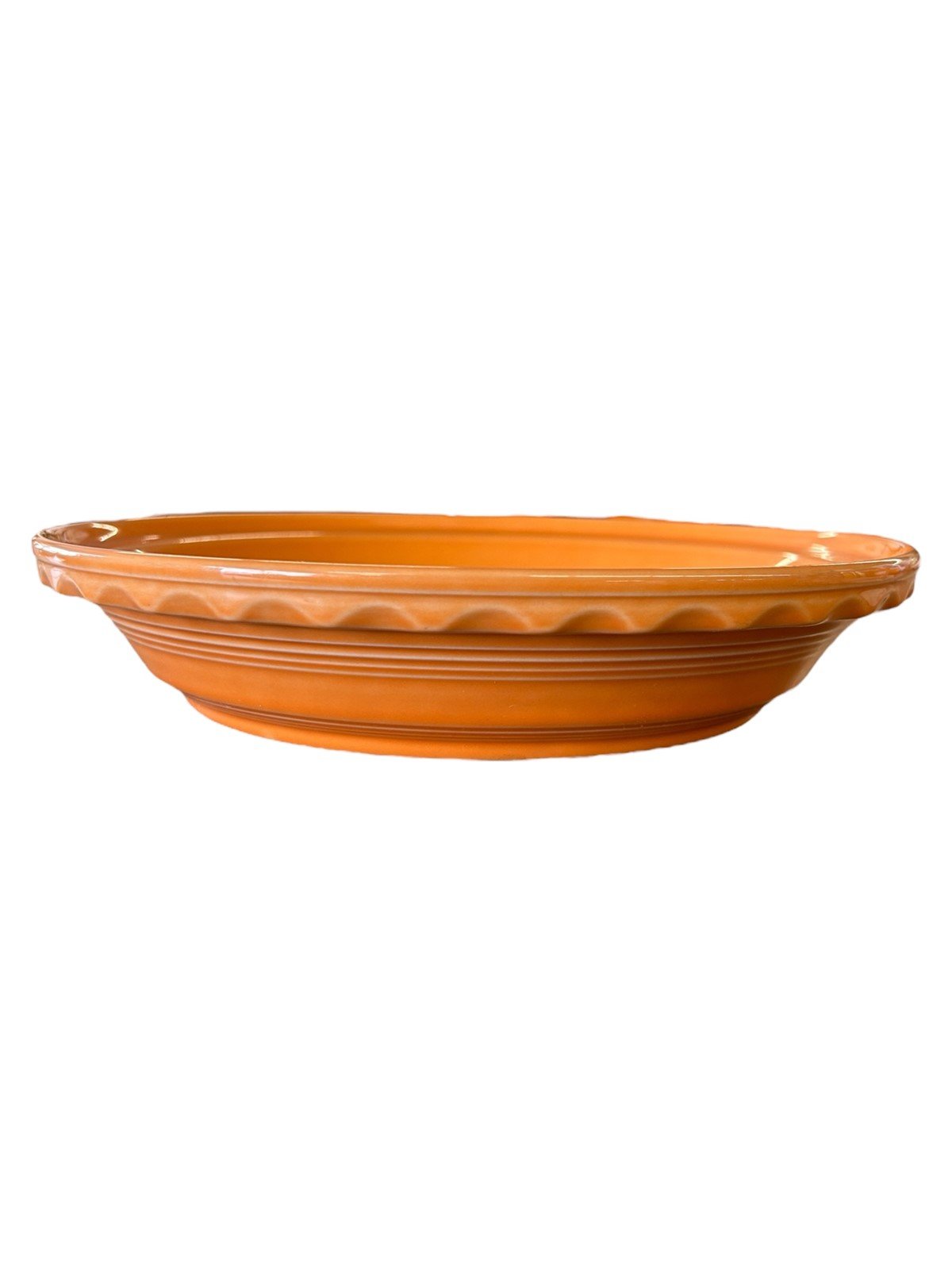 Fiesta - Tangerine Orange Pie Plate Pan Dish Homer Laughlin Ceramic Baking HLC