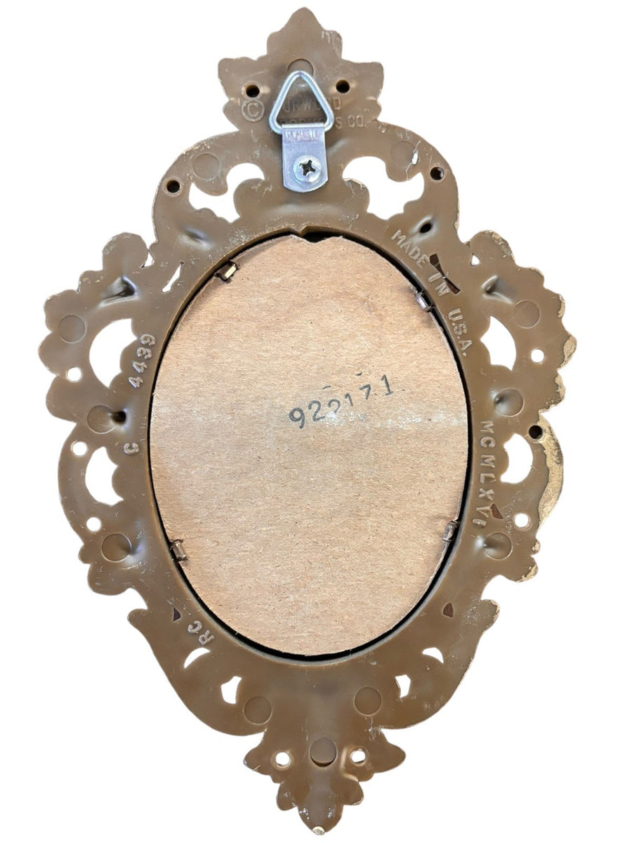 Cherub Gold Winged Angels and Mirrors Set of 4 Burwood Product MCM