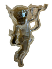 Cherub Gold Winged Angels and Mirrors Set of 4 Burwood Product MCM