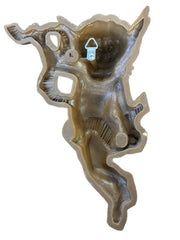 Cherub Gold Winged Angels and Mirrors Set of 4 Burwood Product MCM
