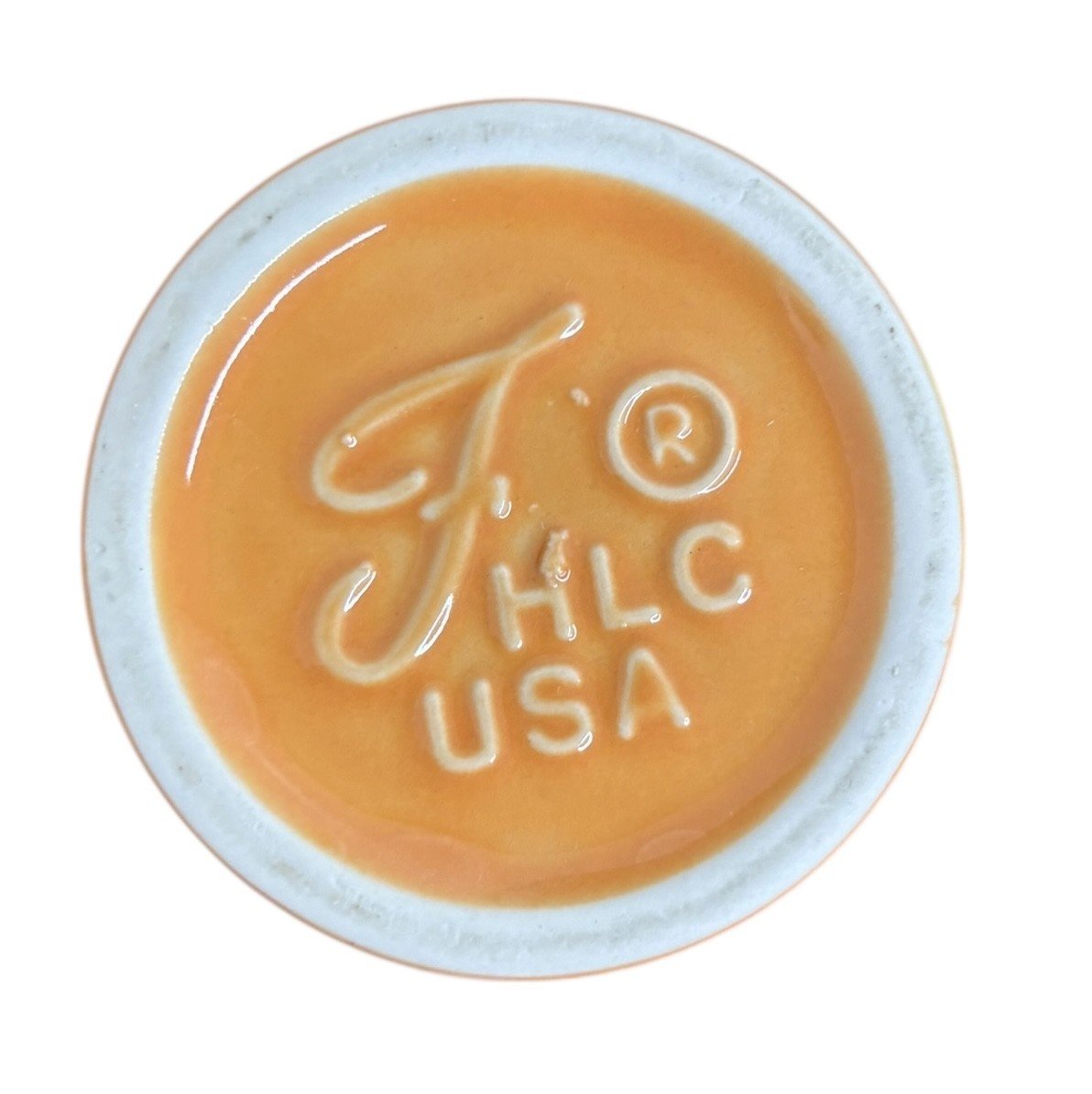Fiesta - Tangerine Orange Bathroom Tumbler Homer Laughlin Ceramic Cup Home Decor
