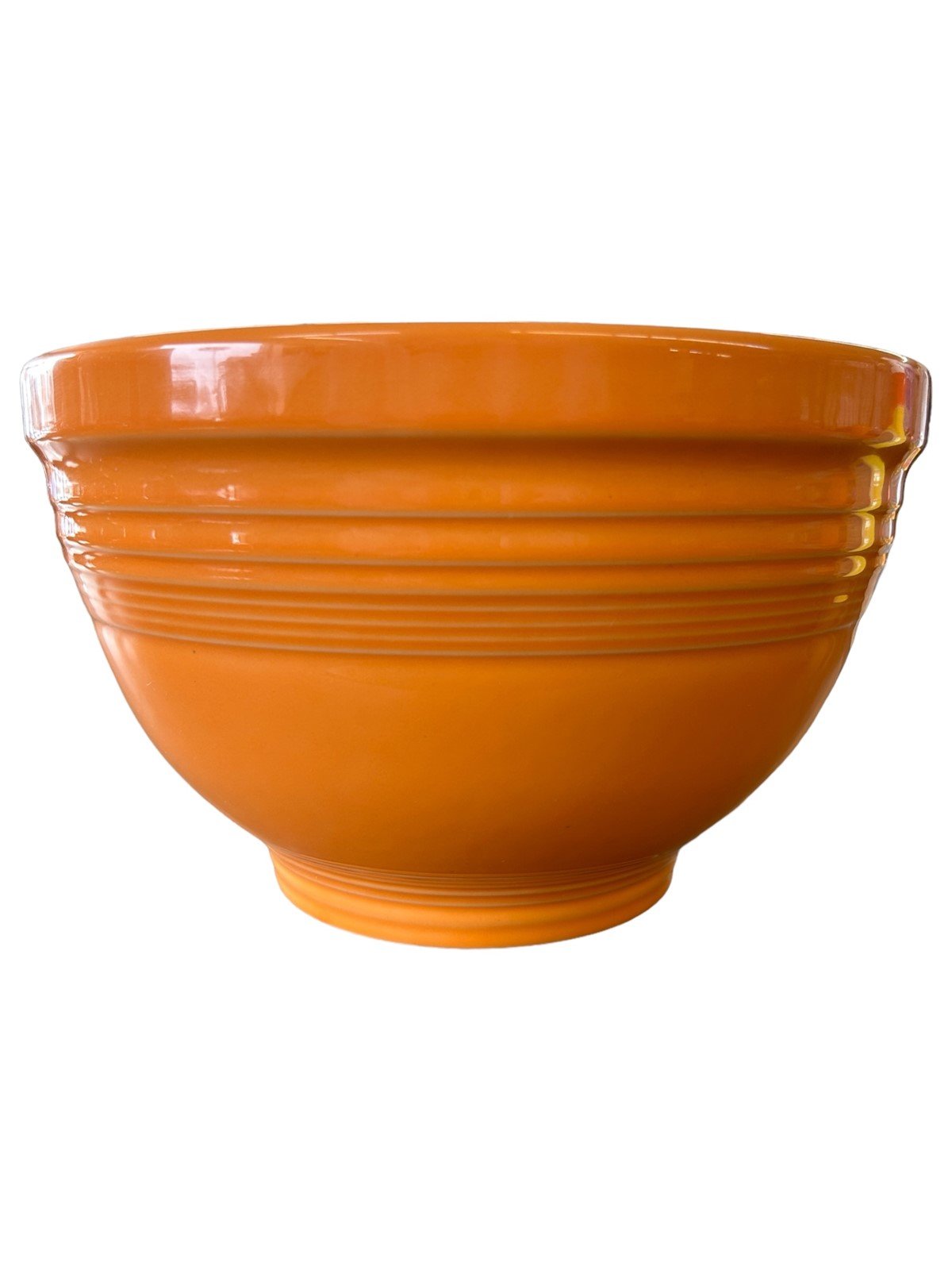 Fiesta - Tangerine Orange Large Mixing Bowl Homer Laughlin Ceramic Baking HLC