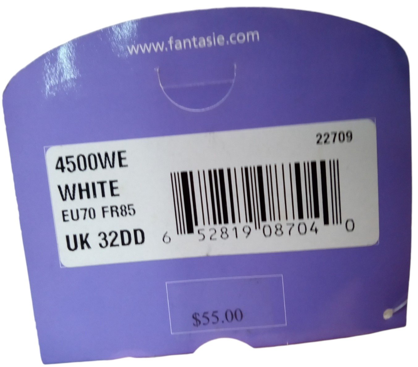 Fantasie Bra Style 4500WE White Size 32DD New Lingerie Store w/ Tags