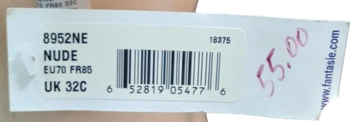 Fantasie Bra Style 8952NE Nude Size 32C New Lingerie Store w/ Tags