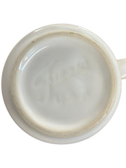 Fiesta - White Snowman Facing Left Stacking Mug Homer Laughlin Ceramic Cup