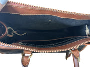 Dooney Bourke All Weather Leather Black and Brown Shoulder Purse