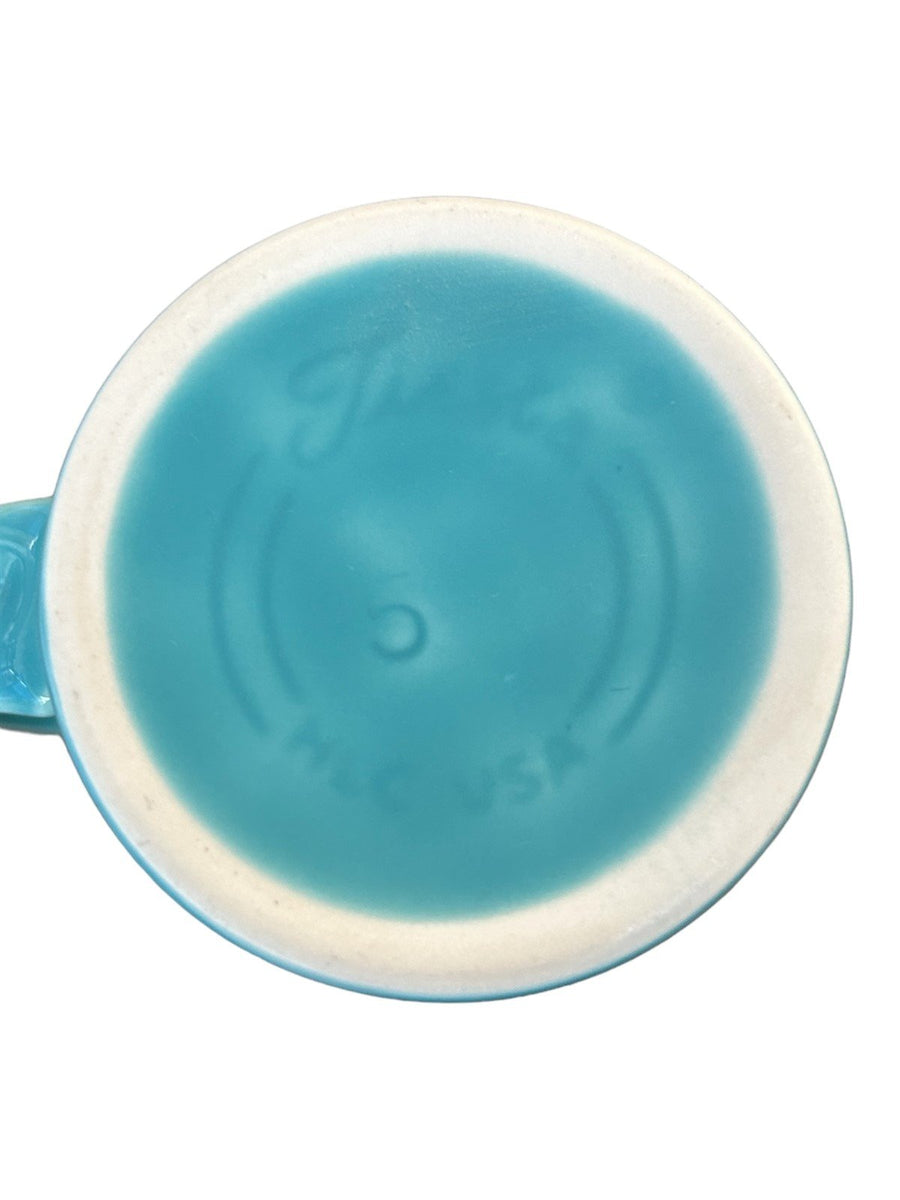 Fiesta - Turquoise Blue Bistro Latte Mug Homer Laughlin Ceramic Coffee Cup Tea