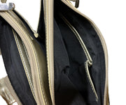 Baggs Purse Genuine Leather Pearl Taupe Multi Compartment Bag Vintage