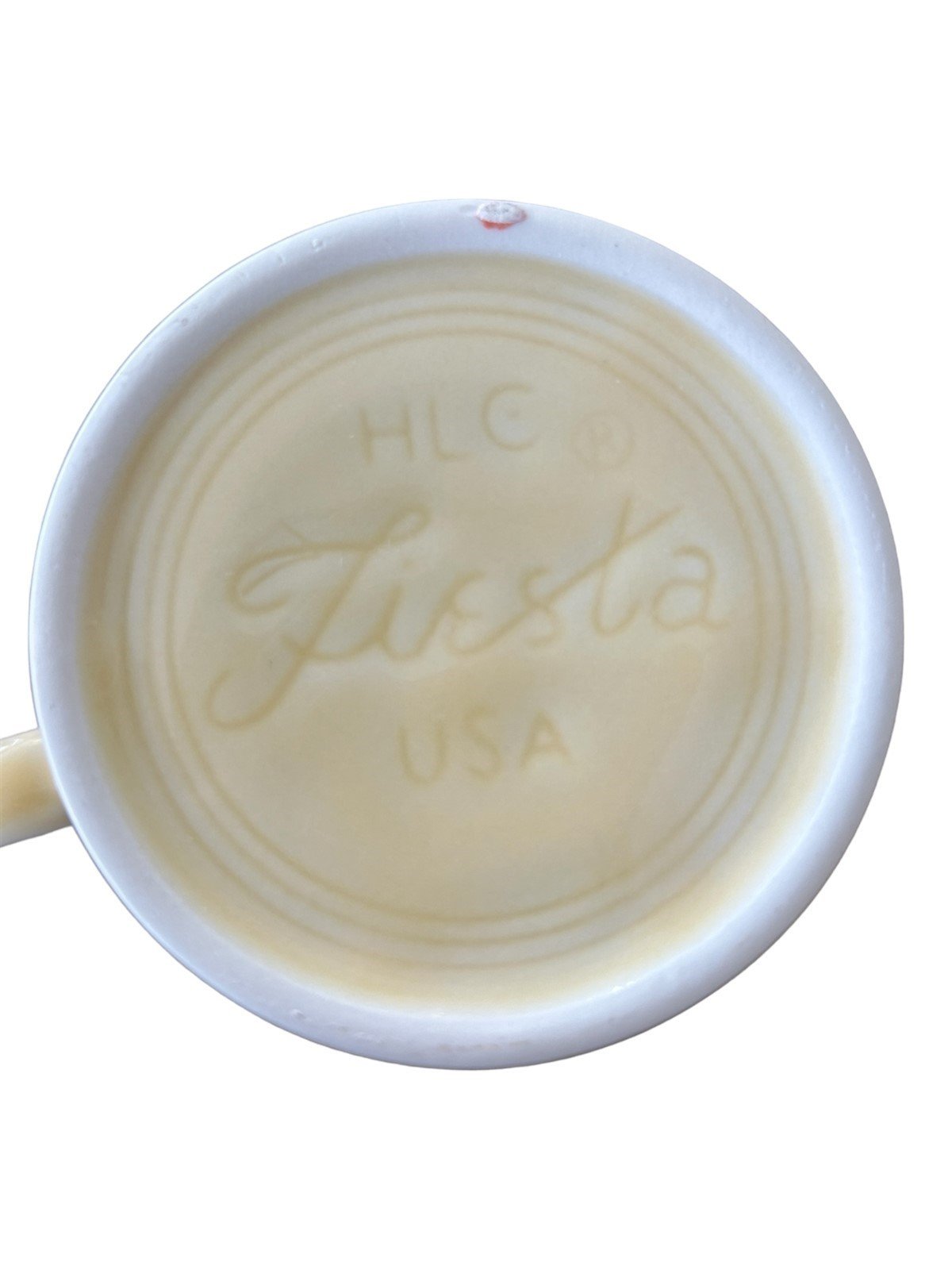 Fiesta - Ivory Creme Off White Ring Handled Mug Homer Laughlin Ceramic Coffee