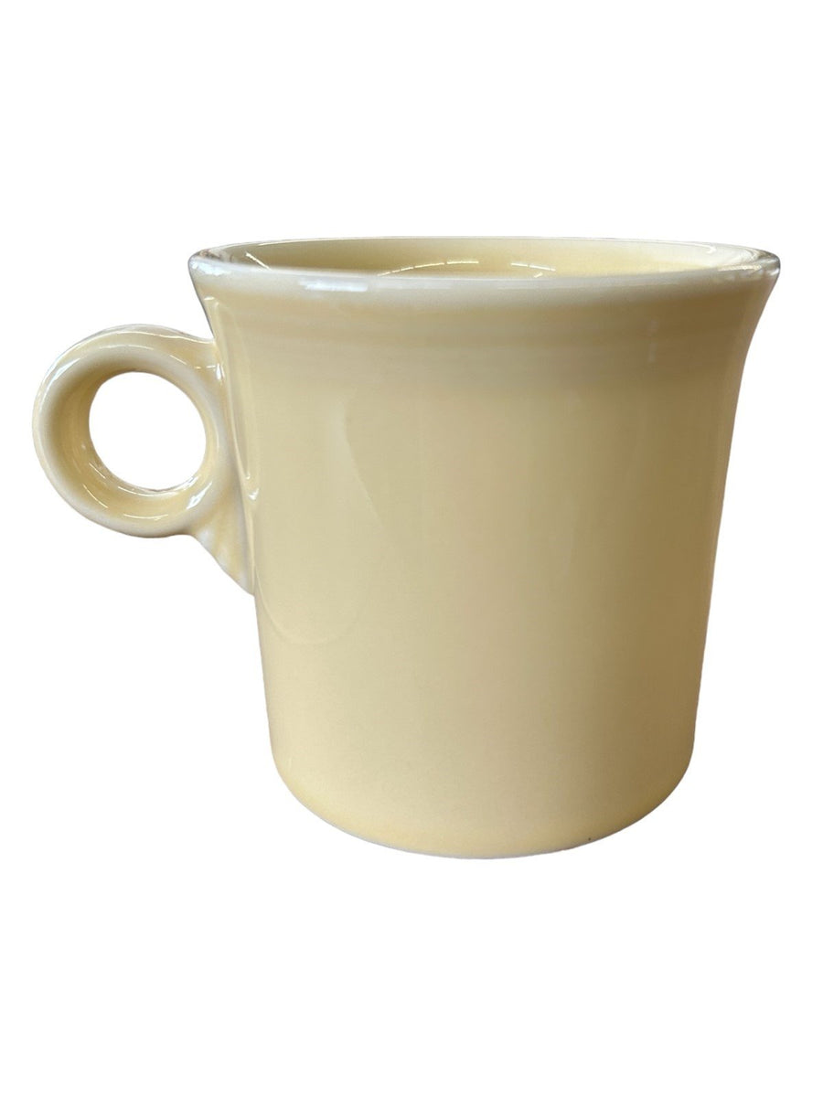 Fiesta - Ivory Creme Off White Ring Handled Mug Homer Laughlin Ceramic Coffee