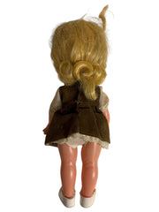 Effandee Fluffy Doll With Three Made in Hong Kong Dolls Lot of 4
