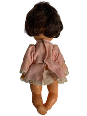 Effandee Fluffy Doll With Three Made in Hong Kong Dolls Lot of 4