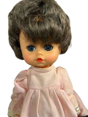 Effandee Fluffy Doll With Three Made in Hong Kong Dolls Lot of 4