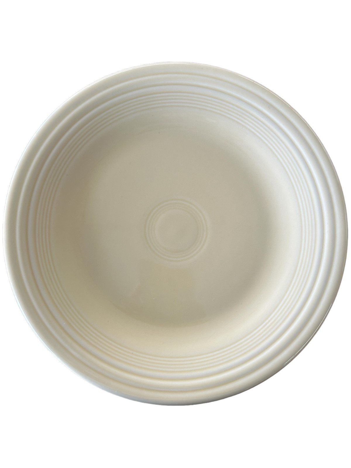 Fiesta - Ivory Cream Off White Dinner Plate Homer Laughlin Ceramic Dish HLC