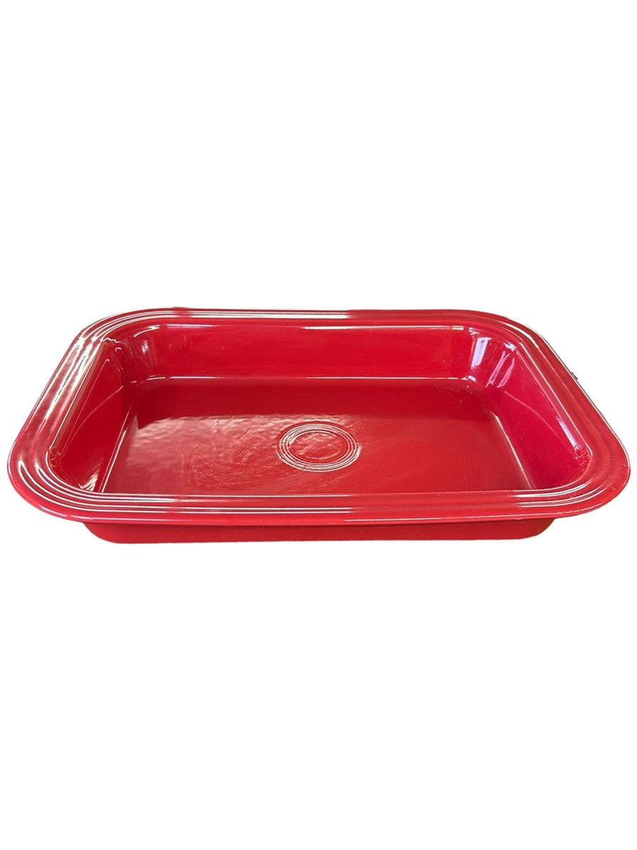 Fiesta - Scarlet Red Rectangular Baker Homer Laughlin Ceramic Casserole Dish HLC