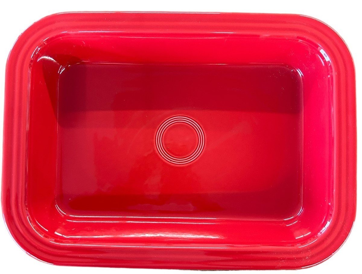 Fiesta - Scarlet Red Rectangular Baker Homer Laughlin Ceramic Casserole Dish HLC