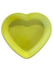 Fiesta - Sunflower Yellow Large Heart Bowl Ceramic Homer Laughlin Valentines Day