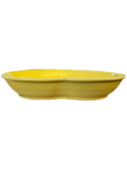 Fiesta - Sunflower Yellow Large Heart Bowl Ceramic Homer Laughlin Valentines Day