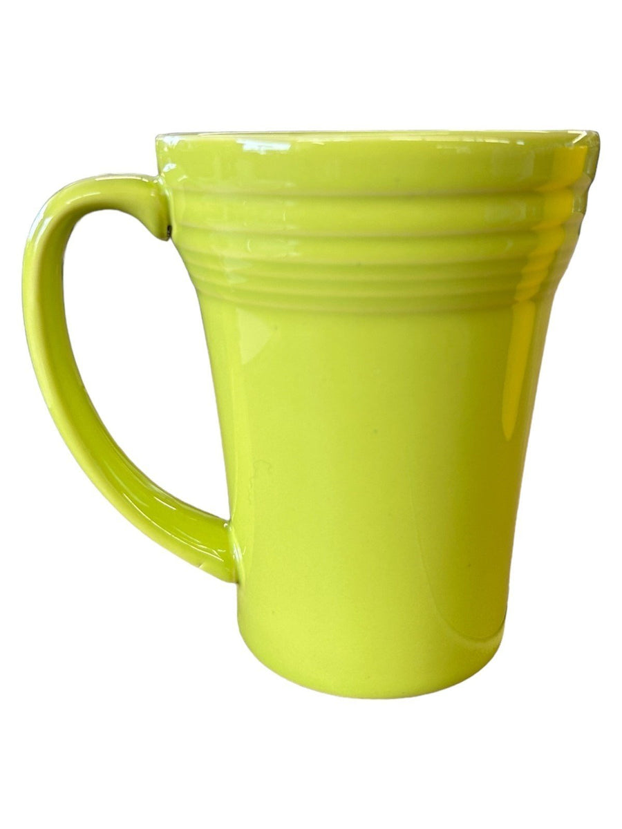 Fiesta - Lemongrass Green Bistro Latte Mug Homer Laughlin Coffee Cup Tea Drink