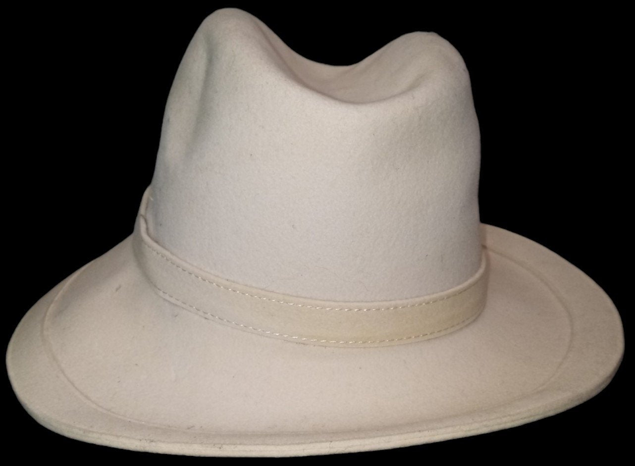 Cream Woman's Hat Antique Mr. John Classic Vintage Wool