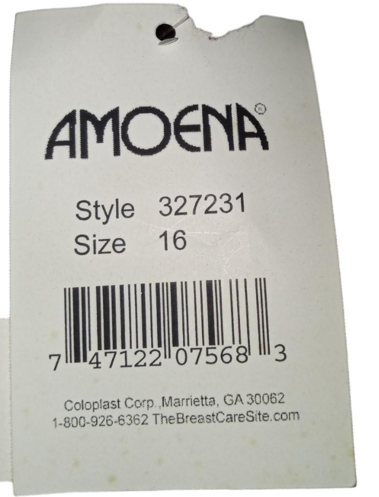 Amoena One-Piece Swimsuit with Skirt Style 327231 Size 16 Mulicolor