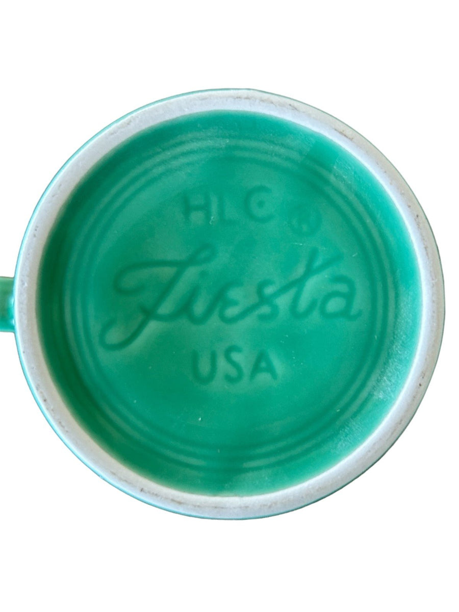 Fiesta - Meadow Green Ring Handled Mug Homer Laughlin Ceramic Coffee Cup Tea