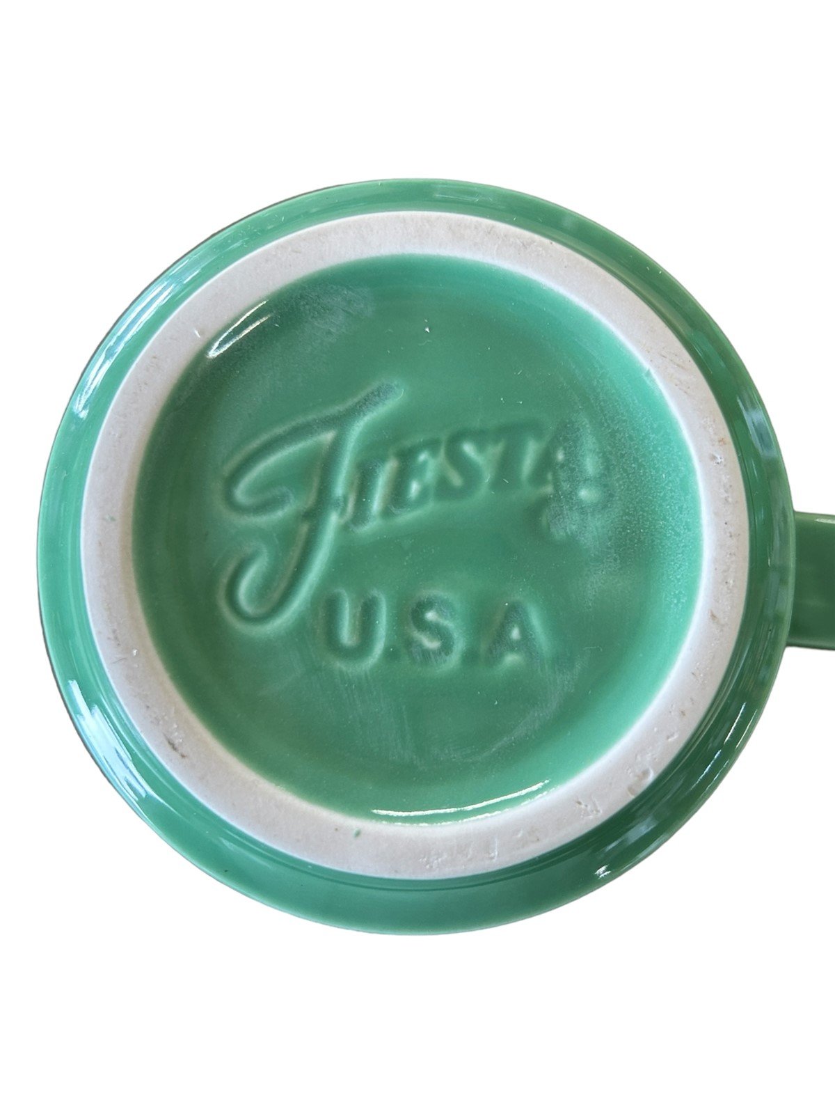 Fiesta - Meadow Green Stacking Mug Homer Laughlin Ceramic Coffee Cup Drinkware