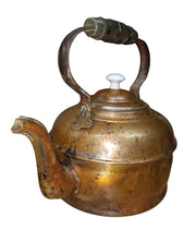 Copper Tea Kettle Vintage Collectible Nostalgic Rustic Antique Kitchenware