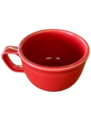 Fiesta - Scarlet Red Jumbo Cup Mug Homer Laughlin Ceramic Coffee Tea HLC USA