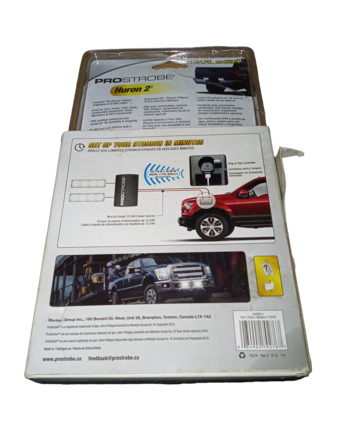 Prostrobe Huron 2 LED Strobe Light Sealed Unopened Automotive Accessory Safety