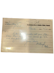 Cleveland Akron Columbus Railway Company Railroad Documents Lot of 6 Antique